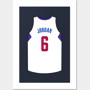 Deandre Jordan Los Angeles Jersey Qiangy Posters and Art